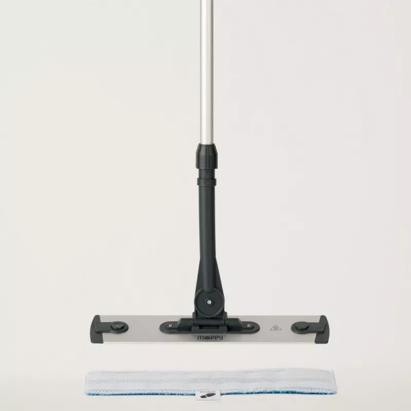 Polti Moppy Black Premium Steam mop 0.7 L 1500 W Aluminium, Black