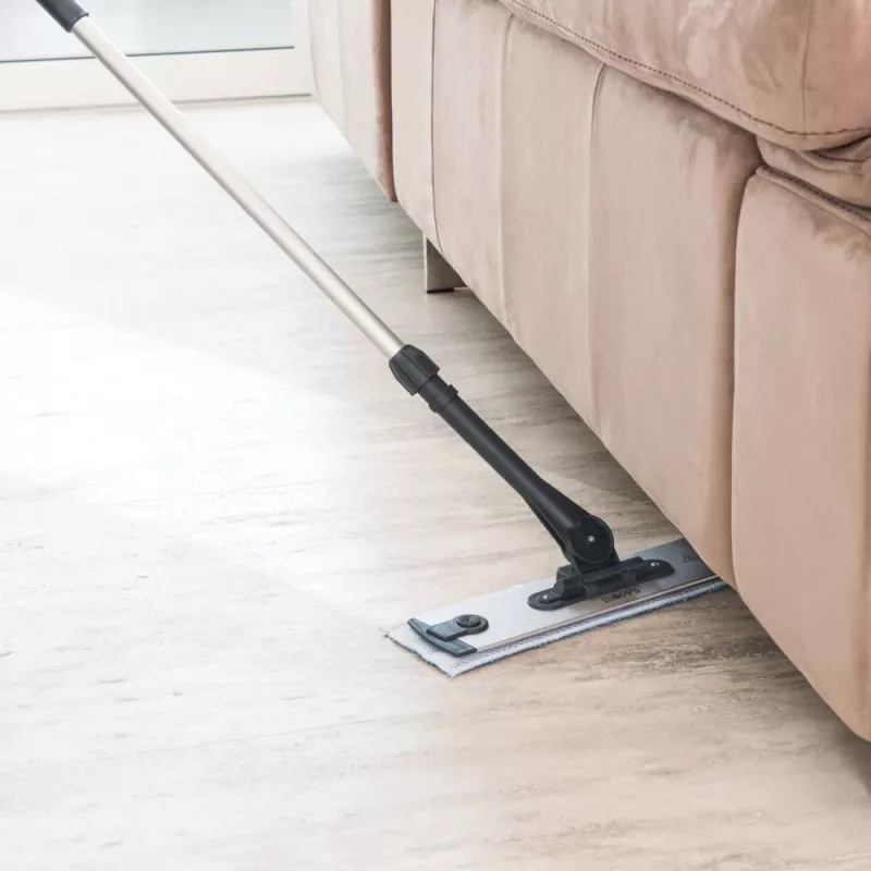 Polti Moppy Black Premium Steam mop 0.7 L 1500 W Aluminium, Black