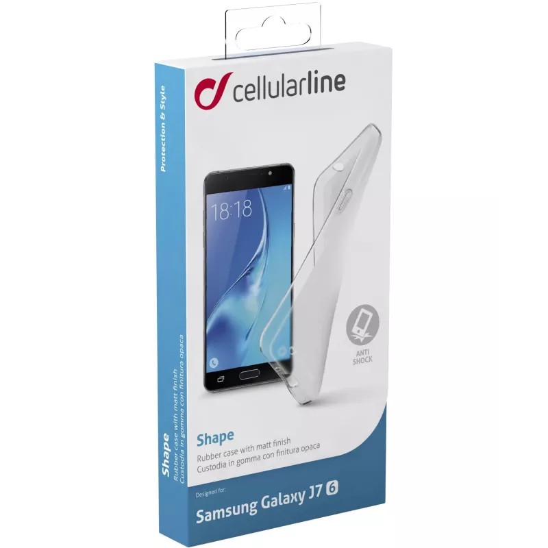 Cellularline Shape - Galaxy J7 (2016), Cover, Samsung, Galaxy J7, 14 cm (5.5"), Transparent