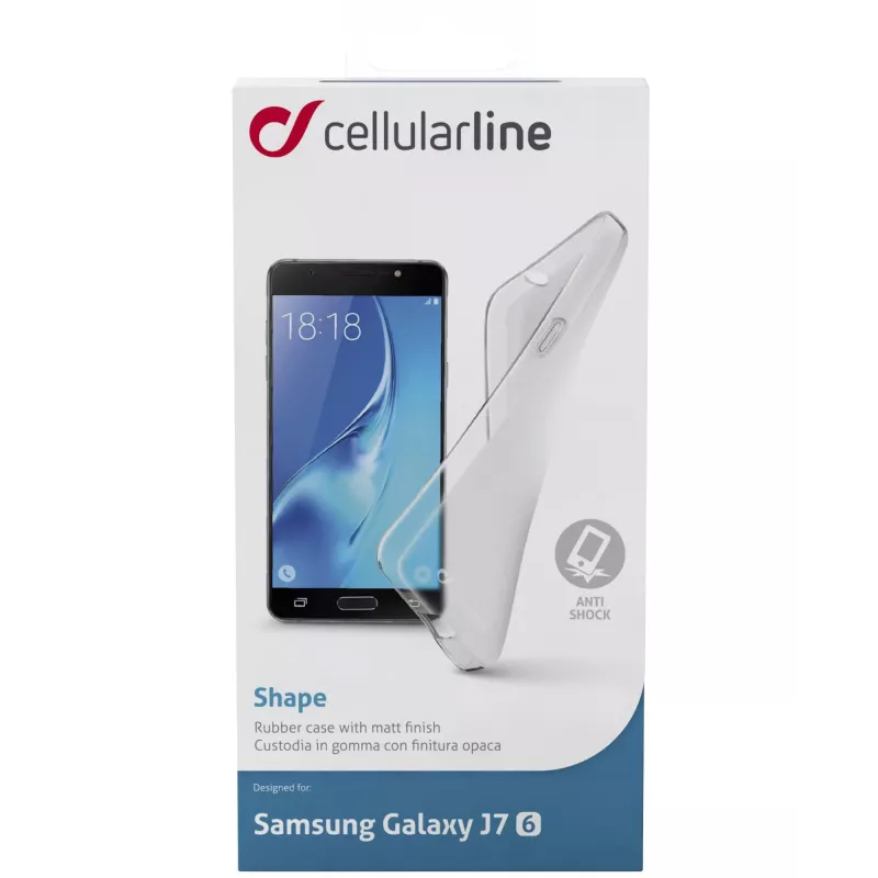 Cellularline Shape - Galaxy J7 (2016), Cover, Samsung, Galaxy J7, 14 cm (5.5"), Transparent