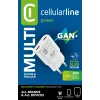 Cellularline GAN Wall Charger 2xUSB-C 30W PD 2xUSB-C 30W PD Wall Charger with GaN Technology