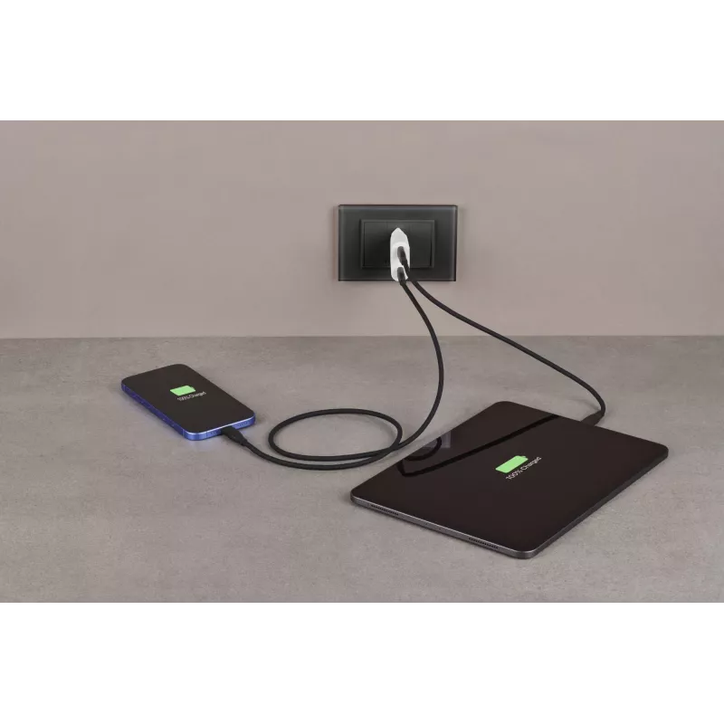 Cellularline GAN Wall Charger 2xUSB-C 30W PD 2xUSB-C 30W PD Wall Charger with GaN Technology