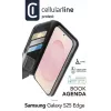 Cellularline Book Agenda Galaxy S25 Edge Leather-effect book case with magnetic closure
