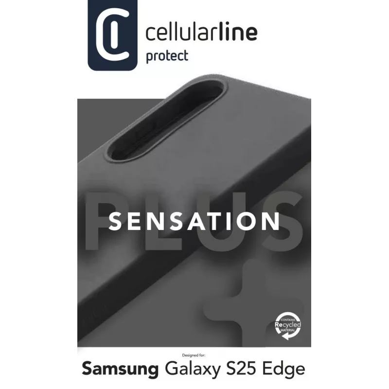 Cellularline Sensation+ - Galaxy S25 Edge Soft-touch silicone case
