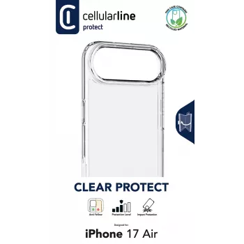 Cellularline Clear Protect - iPhone Air Hard case with rubber edges