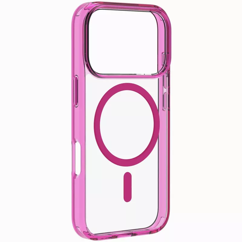Cellularline Iconic Mag - iPhone 17 Pro Transparent case with colored edges compatible with Magsafe ecosystem