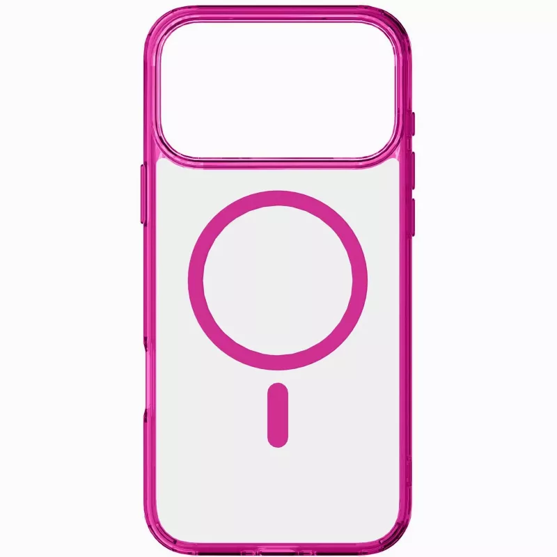 Cellularline Iconic Mag - iPhone 17 Pro Transparent case with colored edges compatible with Magsafe ecosystem