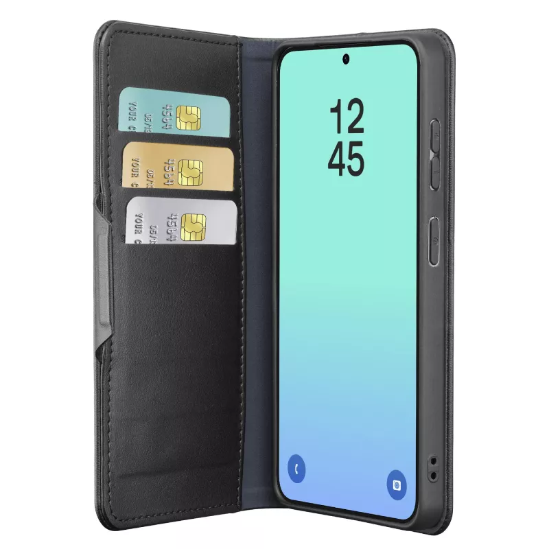 Cellularline Book Agenda - Galaxy S26 Book-style case with faux leather finish, magnetic closure, RFID protection and stand function.