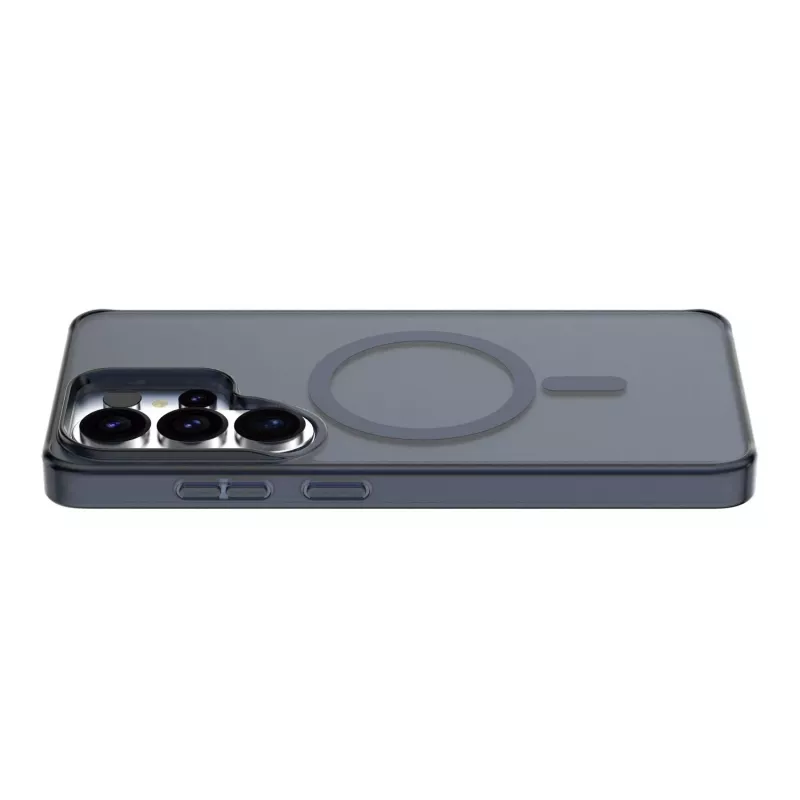 Cellularline FROSTY MAG - Galaxy S26 Ultra Semi-transparent case with matte finish and colored edges, compatible with the Qi2 ecosystem and magnetic accessories for Samsung.