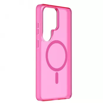 Cellularline FROSTY MAG - Galaxy S26 Ultra Semi-transparent case with matte finish and colored edges, compatible with the Qi2 ecosystem and magnetic accessories for Samsung.