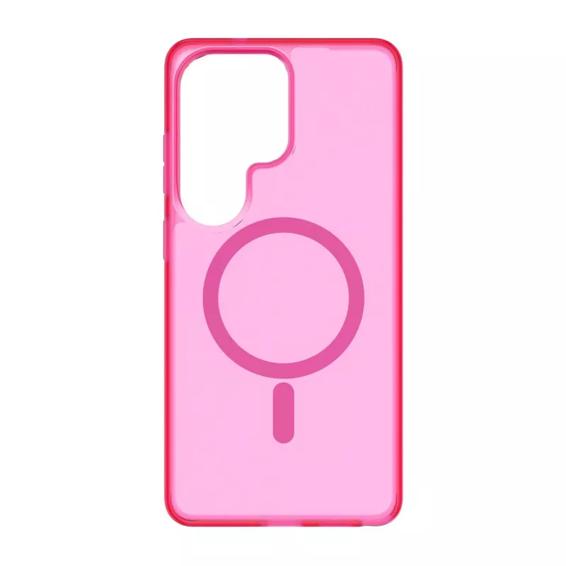 Cellularline FROSTY MAG - Galaxy S26 Ultra Semi-transparent case with matte finish and colored edges, compatible with the Qi2 ecosystem and magnetic accessories for Samsung.