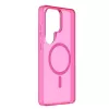 Cellularline FROSTY MAG - Galaxy S26 Ultra Semi-transparent case with matte finish and colored edges, compatible with the Qi2 ecosystem and magnetic accessories for Samsung.