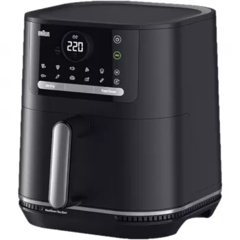 Braun HF5050 Single 5.7 L Stand-alone 2000 W Hot air fryer Black, Grey