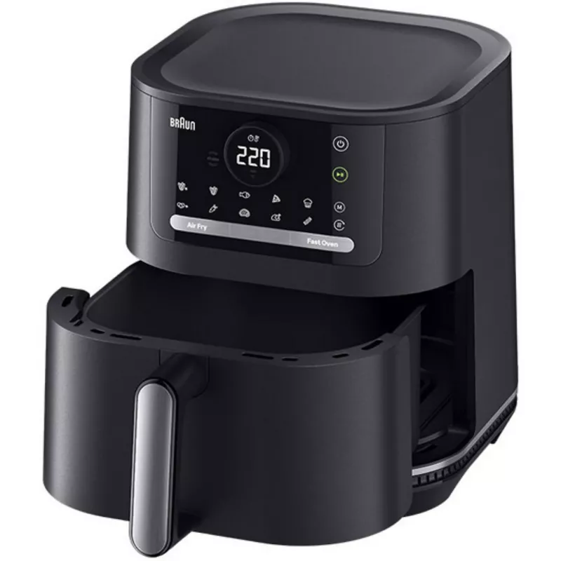 Braun HF5050 Single 5.7 L Stand-alone 2000 W Hot air fryer Black, Grey