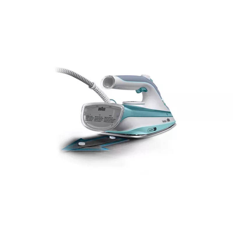 Braun TexStyle 3 SI 5017 GR Steam iron Ceramic soleplate 2700 W Grey, Turquoise, White
