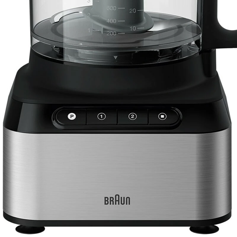 Braun FP 3233 SI food processor 800 W 2.1 L Black, Stainless steel