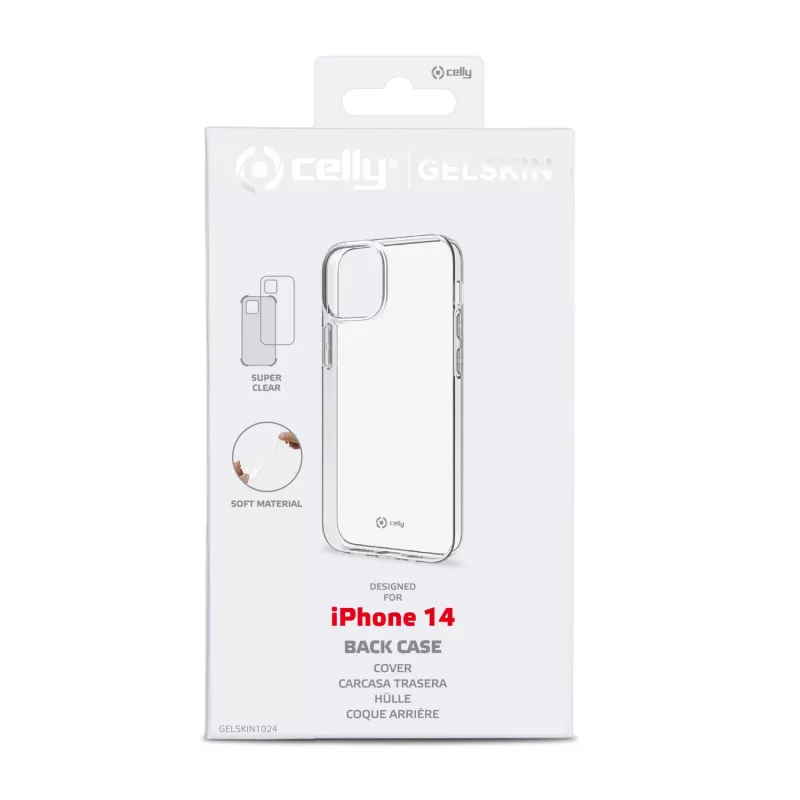Celly Gelskin mobile phone case 15.5 cm (6.1 inch) Cover Transparent