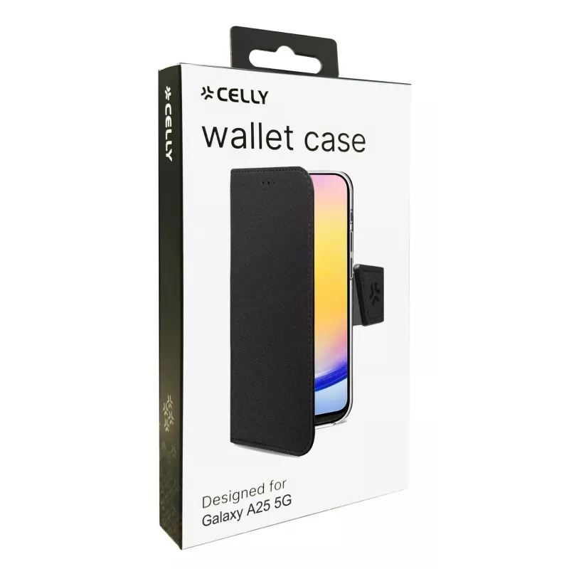 Celly WALLY mobile phone case 16.5 cm (6.5 inch) Wallet case Black