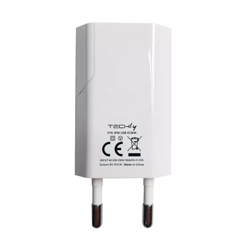Techly IPW-USB-ECWW mobile device charger Universal White AC Indoor
