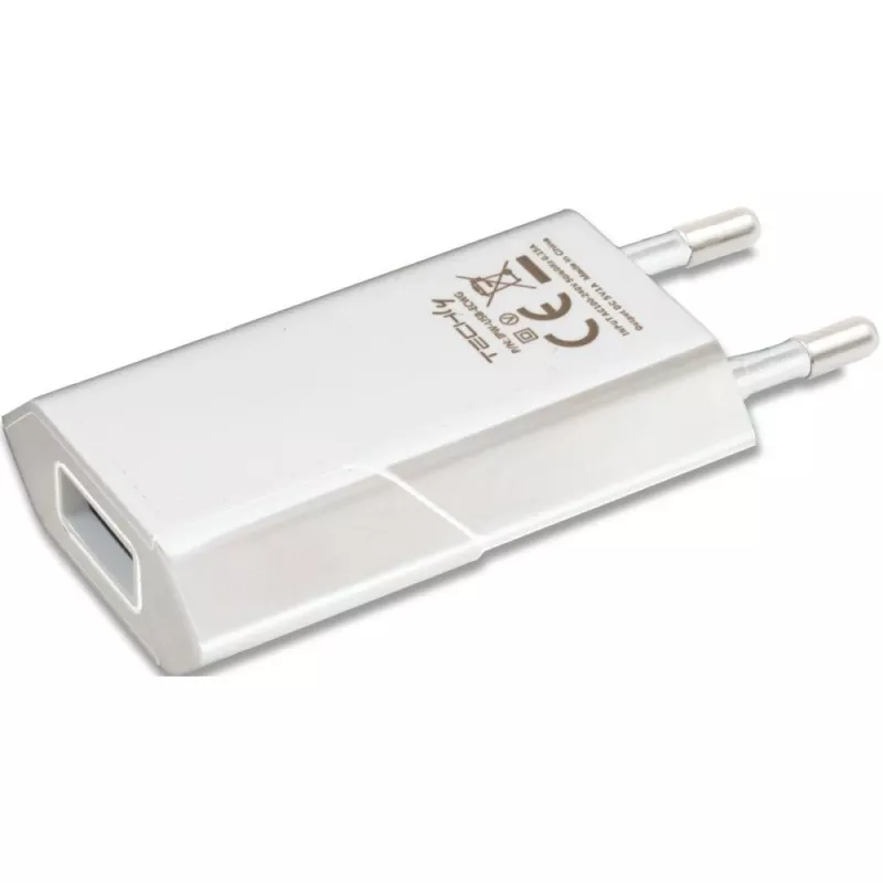 Techly IPW-USB-ECWW mobile device charger Universal White AC Indoor