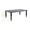 Techly Monitor / Laptop Desk Stand Black, Freestanding, 20 kg, Height adjustment, Black