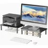 Techly Monitor / Laptop Desk Stand Black, Freestanding, 20 kg, Height adjustment, Black