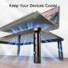 Techly Monitor / Laptop Desk Stand Black, Freestanding, 20 kg, Height adjustment, Black