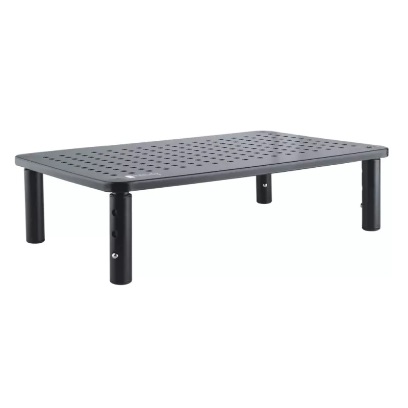 Techly Monitor / Laptop Desk Stand Black, Freestanding, 20 kg, Height adjustment, Black