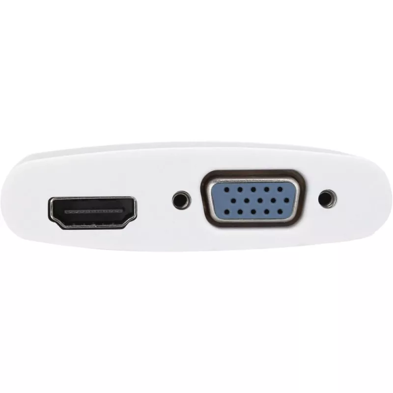 Techly Mini DisplayPort to HDMI/VGA Adapter, 0.15 m, Mini DisplayPort, HDMI + VGA (D-Sub), Male, Female, 1920 x 1200 pixels