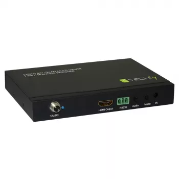 Techly HDMI 4x1 Multi-viewer with seamless switcher, HDMI, Metal, Black, 60 Hz, 1080p, 2.25 Gbit/s