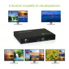 Techly HDMI 4x1 Multi-viewer with seamless switcher, HDMI, Metal, Black, 60 Hz, 1080p, 2.25 Gbit/s