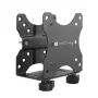 Techly Under Desk Adjustable CPU Support, 5 kg, 75 x 75 mm, 100 x 100 mm, Black