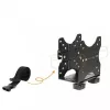 Techly Under Desk Adjustable CPU Support, 5 kg, 75 x 75 mm, 100 x 100 mm, Black