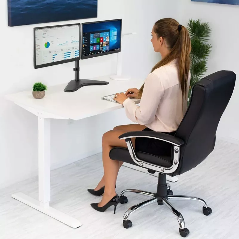 Techly ICA-LCD 2524 monitor mount / stand 81.3 cm (32 inch) Desk Black