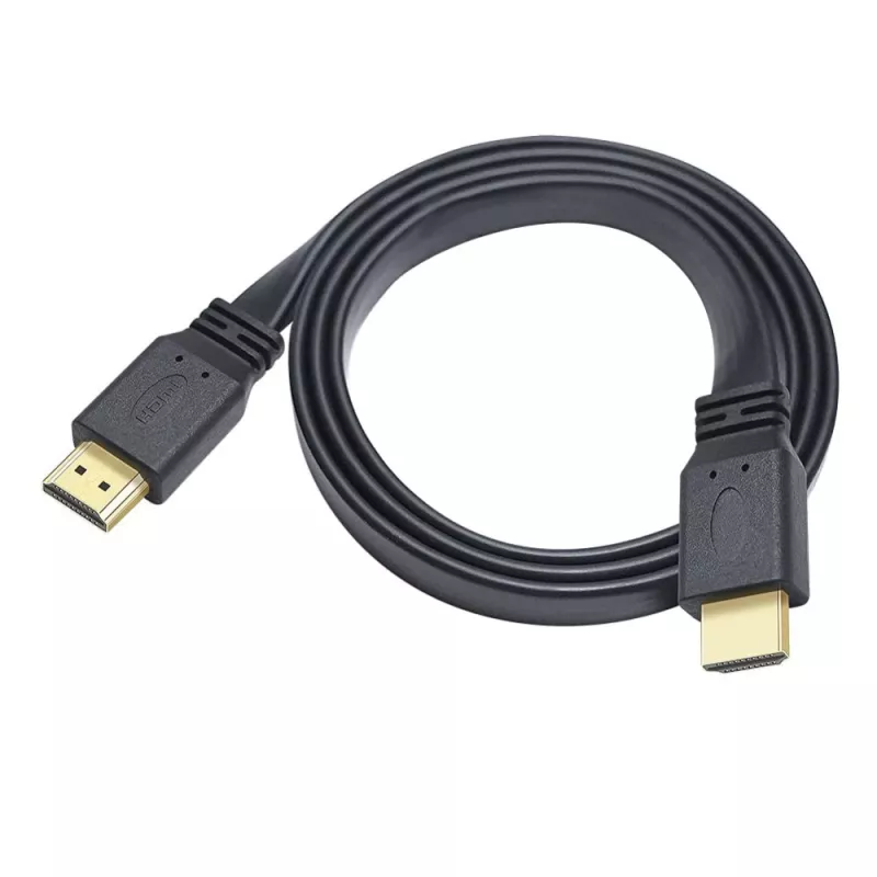 Techly HDMI 2.0 Flat Cable High Speed with Ethernet A/A M/M 1m