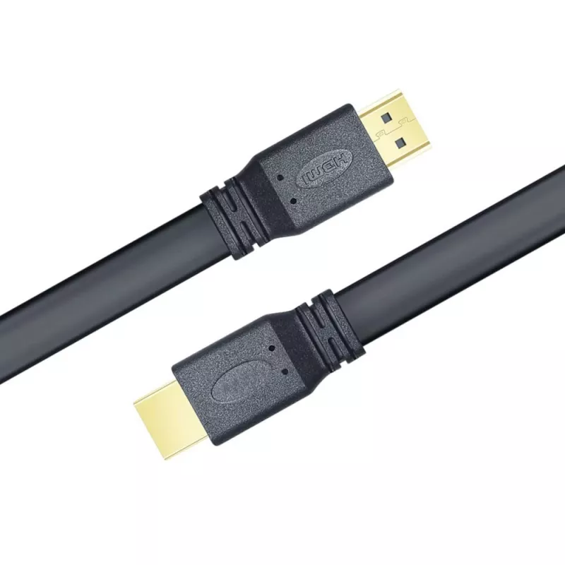 Techly HDMI 2.0 Flat Cable High Speed with Ethernet A/A M/M 1m