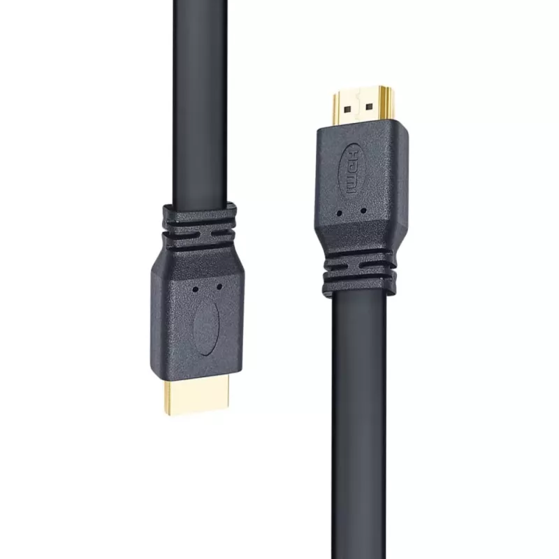 Techly HDMI 2.0 Flat Cable High Speed with Ethernet A/A M/M 1m