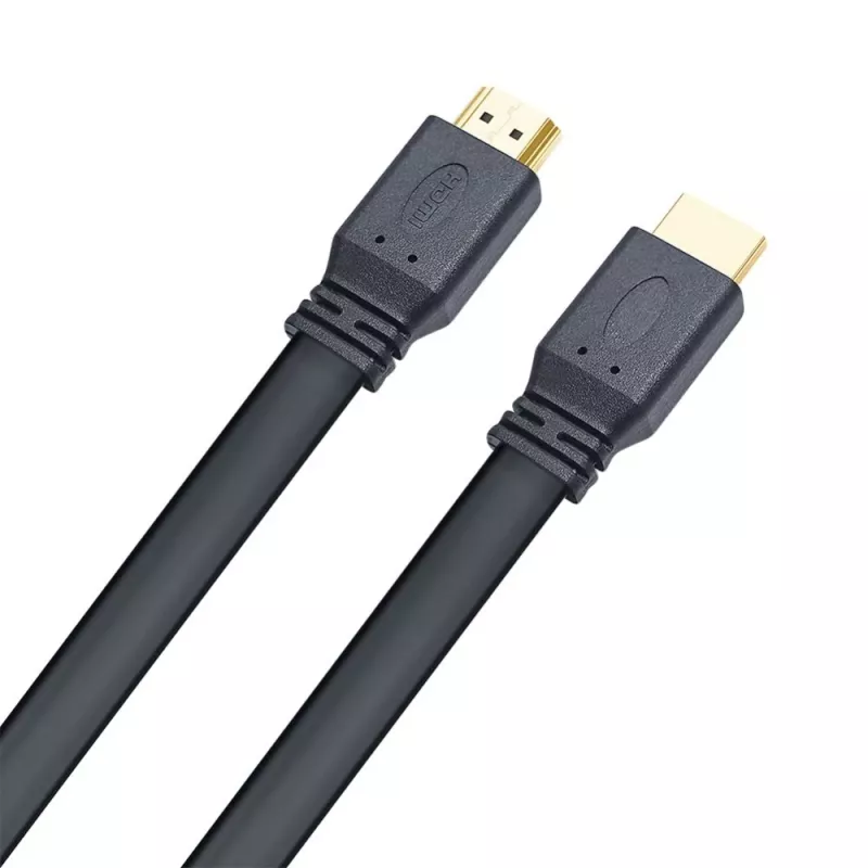 Techly HDMI 2.0 Flat Cable High Speed with Ethernet A/A M/M 1m