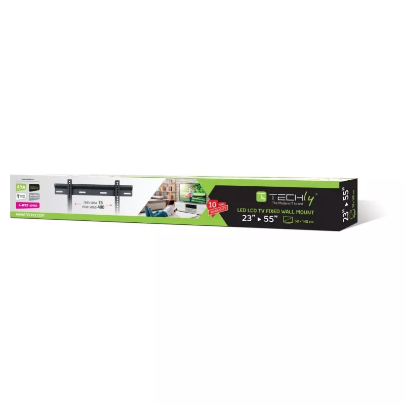 Techly ICA-PLB-114M 139.7 cm (55 inch) Black