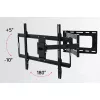 Techly Slim Wall Mount for 32-70 inch LCD LED TV Black, 81.3 cm (32 inch), 177.8 cm (70 inch), 45 kg, 600 x 400 mm, -10 - 5°, Black