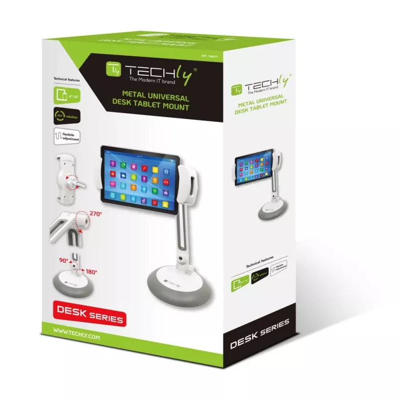 Techly Universal Desktop Stand for Smartphone and Tablet up to 10 inch