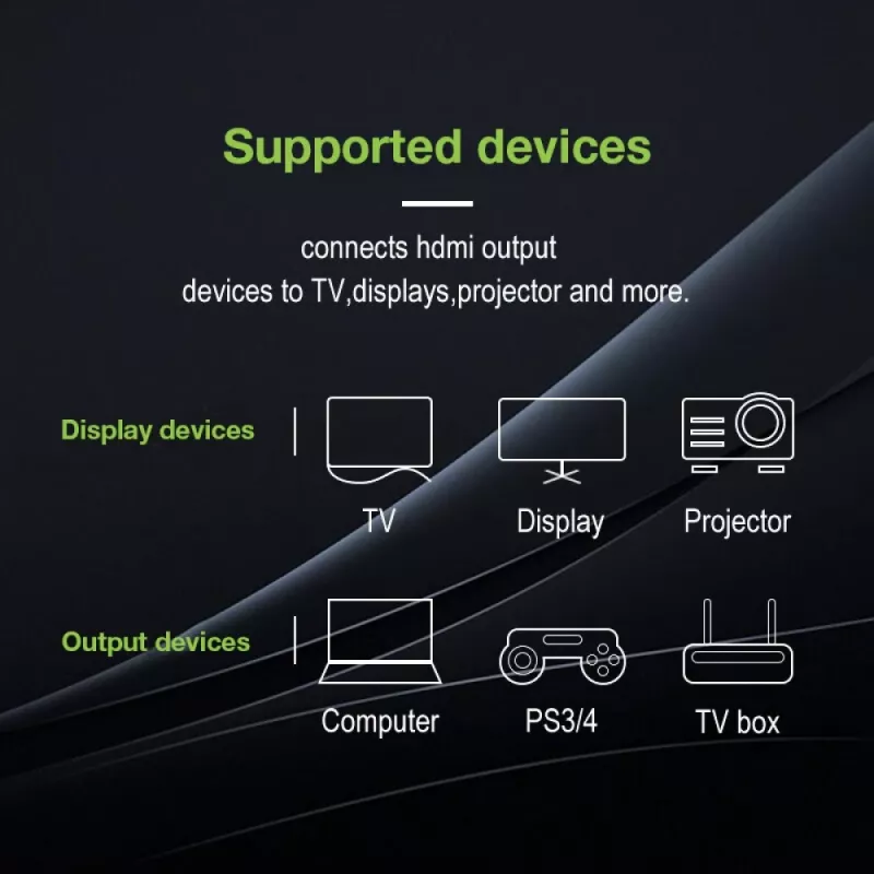 Techly HDMI High Speed with Ethernet Extension Cable 4K 60Hz M / F 5.0 m