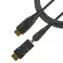 Techly HDMI A/A Micro HDMI AOC Fiber Optic Cable 4K 20m, 20 m, HDMI Type A (Standard), HDMI Type D (Micro), 3D, 18 Gbit/s, Black