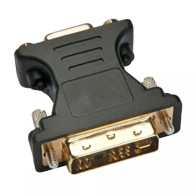 Techly DVI Male/VGA Female Analog Video Adapter Black, DVI-A, VGA, Black