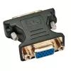 Techly DVI Male/VGA Female Analog Video Adapter Black, DVI-A, VGA, Black