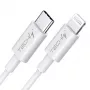 Techly Charging and Synchronization Cable USB-C to Lightning 1 m White