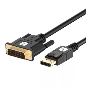 Techly ICOC DSP-C12-030P video cable adapter 3 m DisplayPort DVI-D Black