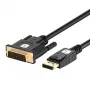 Techly ICOC DSP-C12-030P video cable adapter 3 m DisplayPort DVI-D Black