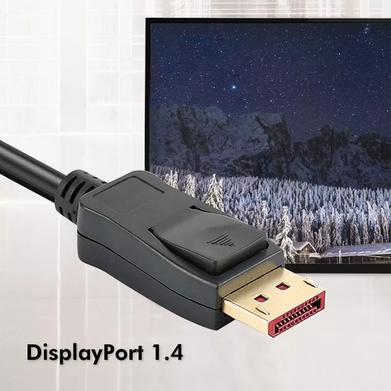 Techly ICOC DSP-A14-010NT DisplayPort cable 1 m Black