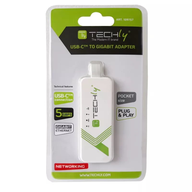 Techly IADAP USB31-ETGIGA3 network card Ethernet 5000 Mbit/s